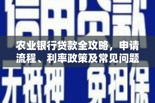 南岳农业银行贷款全攻略，申请流程、利率政策及常见问题解析