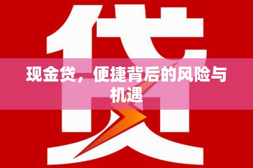 南岳现金贷，便捷背后的风险与机遇