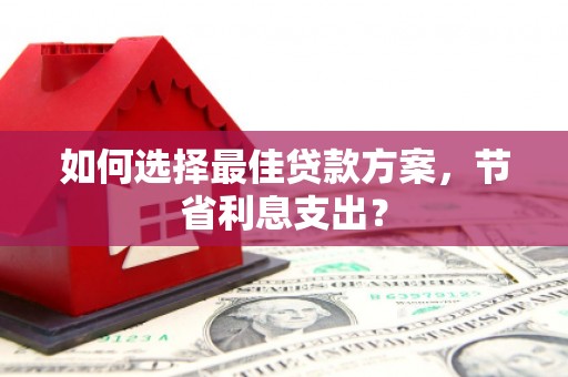 南岳如何选择最佳贷款方案，节省利息支出？