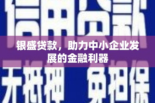 南岳银盛贷款，助力中小企业发展的金融利器