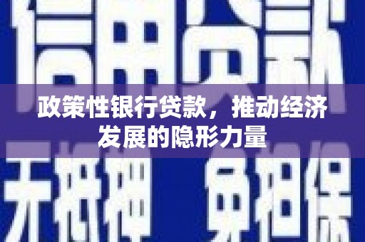 南岳政策性银行贷款，推动经济发展的隐形力量