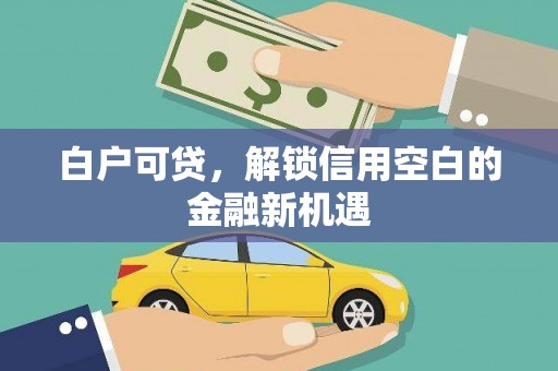 南岳白户可贷，解锁信用空白的金融新机遇