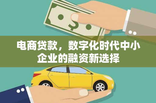 南岳电商贷款，数字化时代中小企业的融资新选择