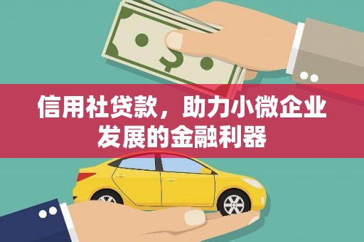 南岳信用社贷款，助力小微企业发展的金融利器