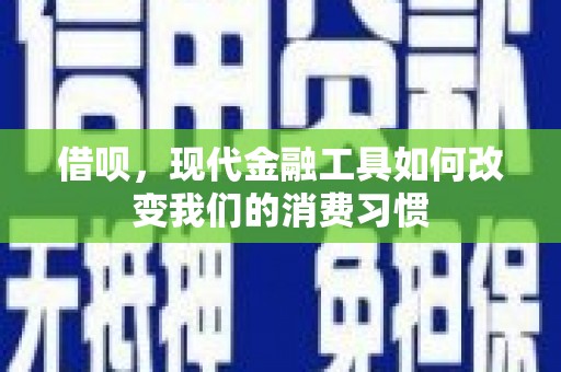 南岳借呗，现代金融工具如何改变我们的消费习惯