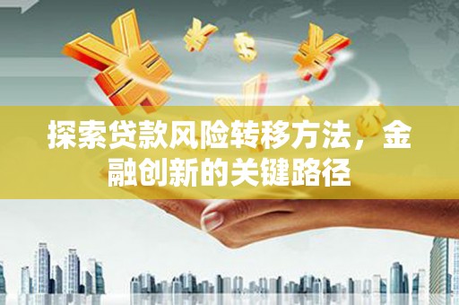 南岳探索贷款风险转移方法，金融创新的关键路径