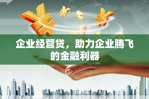 南岳企业经营贷，助力企业腾飞的金融利器
