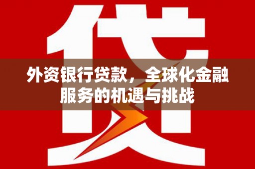 南岳外资银行贷款，全球化金融服务的机遇与挑战
