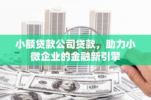 南岳小额贷款公司贷款，助力小微企业的金融新引擎
