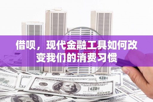 南岳借呗，现代金融工具如何改变我们的消费习惯