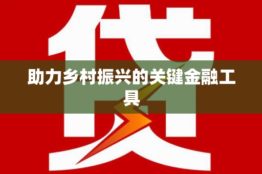 南岳助力乡村振兴的关键金融工具
