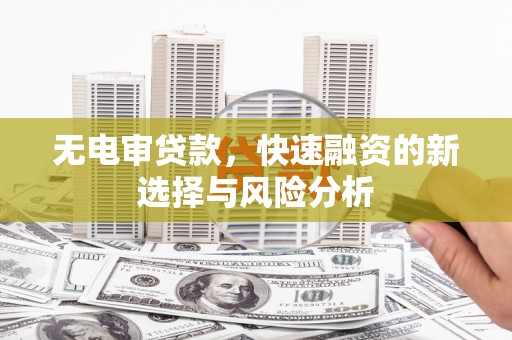 南岳无电审贷款，快速融资的新选择与风险分析