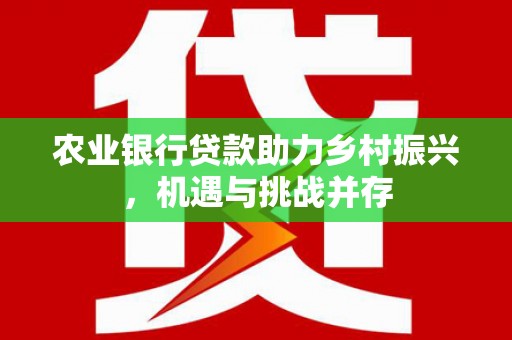 南岳农业银行贷款助力乡村振兴，机遇与挑战并存