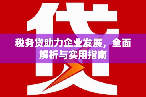 南岳税务贷助力企业发展，全面解析与实用指南