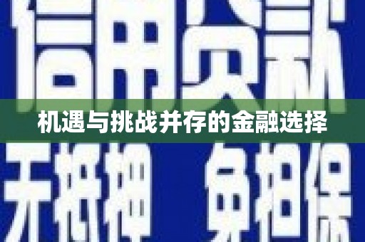 南岳机遇与挑战并存的金融选择
