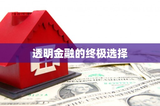 南岳透明金融的终极选择